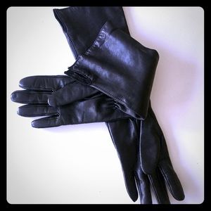 Long leather gloves